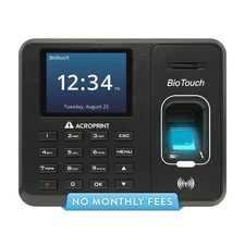 Acroprint BioTouch Self-Contained Automatic Biometric Fingerprint/Proximity