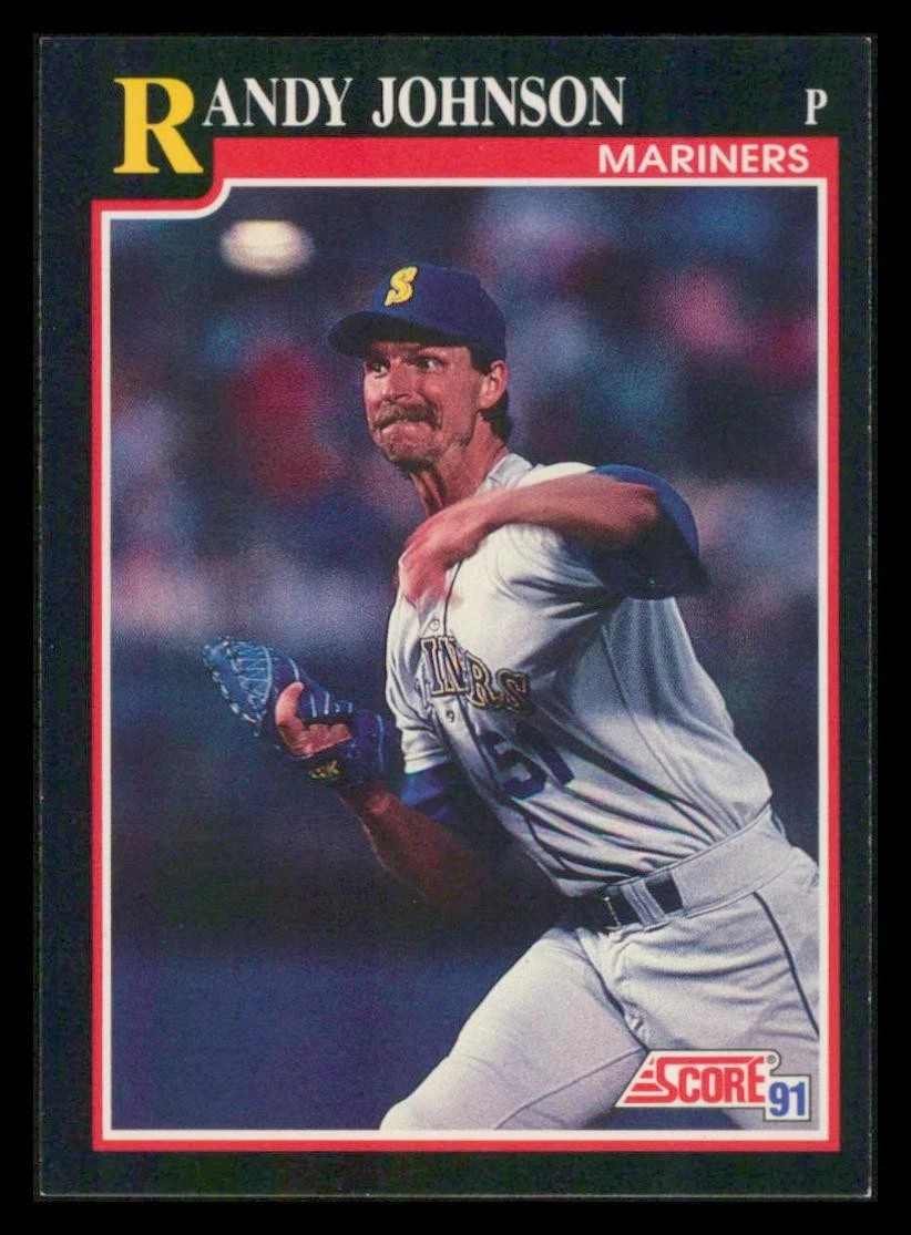 1991 Score #290 Randy Johnson Seattle Mariners BASEBALL Card