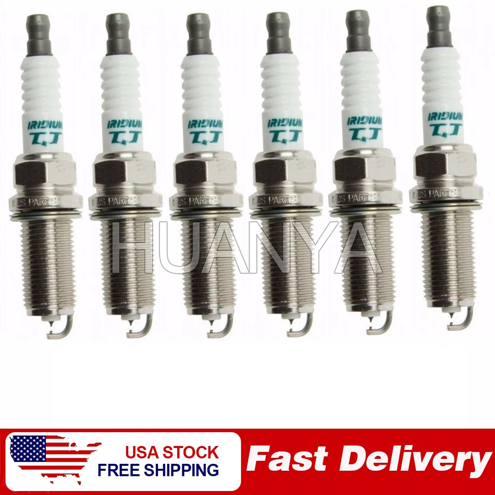 NEW Set 6 Iridium TT Spark Plugs Denso  IKH16TT/4703 For Dodge Jeep Kia Toyota