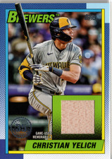 2025 Topps Series 1 - 1990 Topps Baseball Relics Christian Yelich #T90R-CY