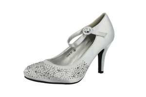 Anne Michelle L2240 donna alla caviglia scarpe chiusura con Cinturino Argento Anne Michelle L2240 donna alla caviglia scarpe chiusura con Cinturino Argento