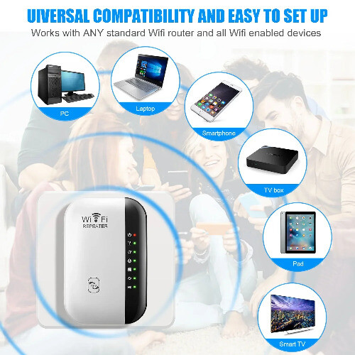 300Mbps Wireless WIFI Repeater 2.4G Router Range Wi-Fi Signal Amplifier - Picture 4 of 16