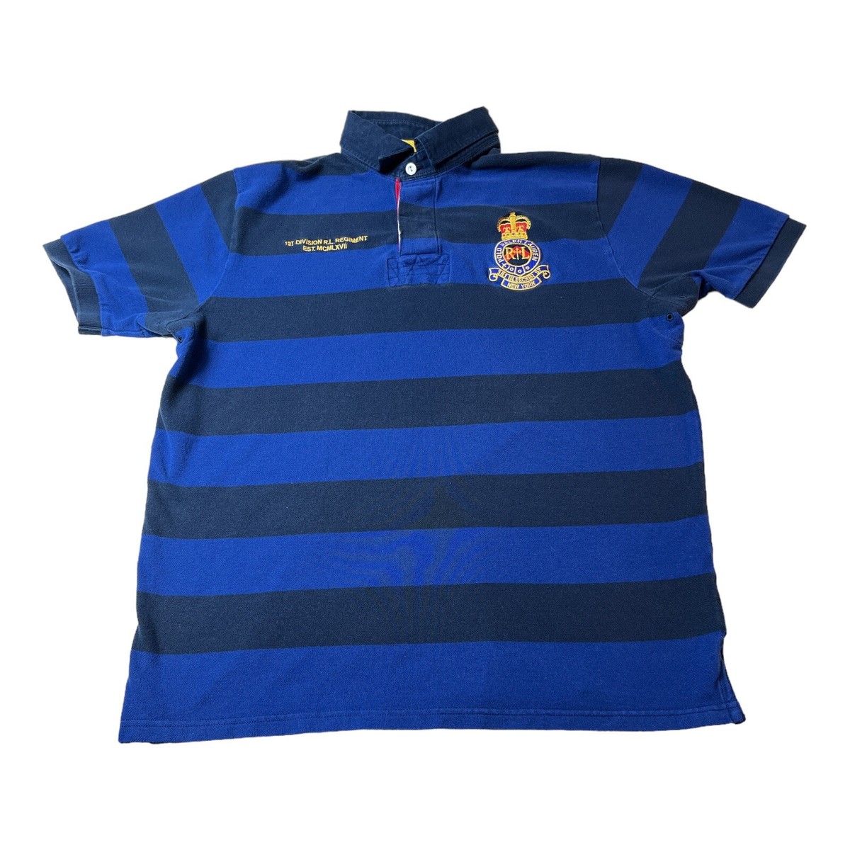 Polo Ralph Lauren 1st Division RL Regiment Rugby Polo Blue