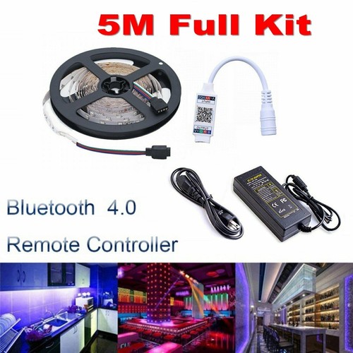 5050 RGB LED strip+BTremote control+plug power waterproof or non-waterprooof Set - Picture 4 of 19
