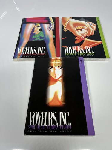 Voyeurs Inc Vol 1 2 3 (Hideo Yamamoto) - 1st Print Manga Complete Set - Pulp - Picture 2 of 7