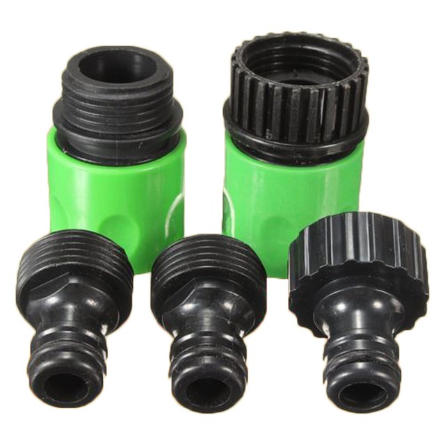 5pcs Garden Hose Plastic Quick Connect Tap Adapter Connector Fits 3 5pcs Garden Hose Plastic Quick Connect Tap Adapter Connector Fits 3 4 Inch Hoses