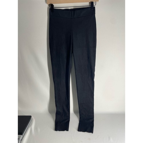 Wolford Velour Faux Suede Leggings Black Skinny Leg Size US 4 NEW