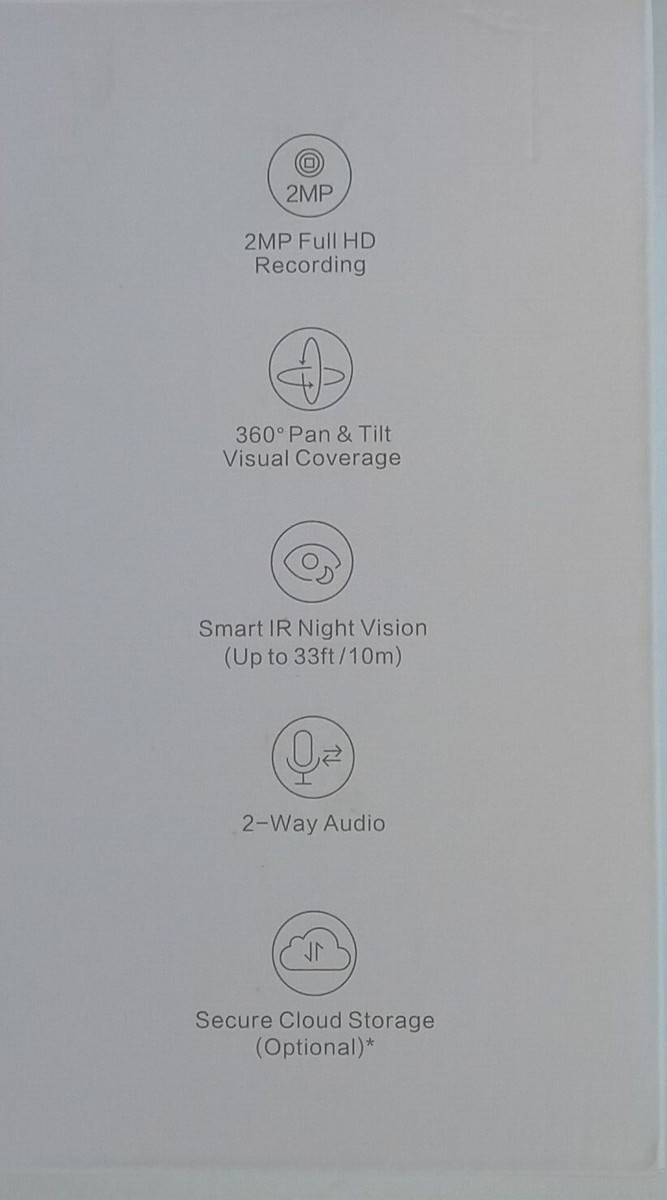 YI Dome Guard Smart IP PTZ Camera with adapter and USB cable. | eBay