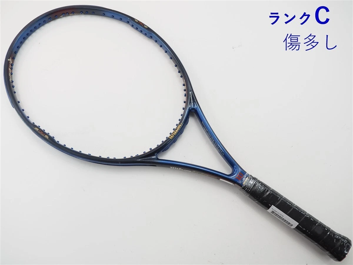 Tennis Racket Wilson Pro Staff 7.5 110 Many Grommets Cracked G2