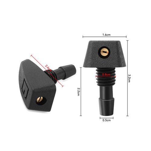 2× Universal SUV Car Windscreen Water Spray Jets Washer Nozzles Kits Accessories - Bild 4 von 12
