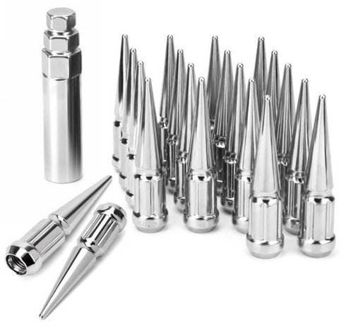 7/16-20 Chrome Spike Lug Nuts 3.35" For Classic Chevy Impala Chevelle Vette 20pc - Picture 14 of 24