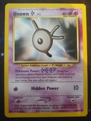 Unown K 58/64 Neo Revelation Common Pokemon Card