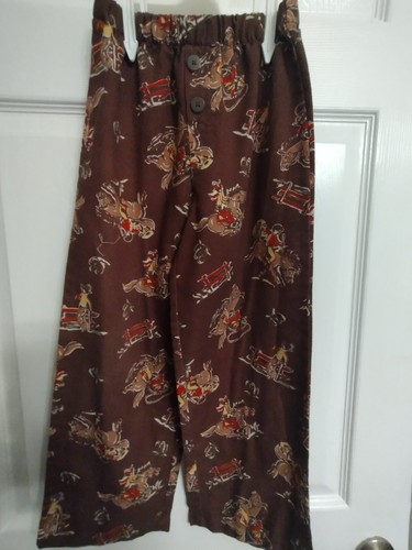 Vintage Gymboree Cowboy Pajamas Flannel Long Sleeves 2 Piece Size Small 6-7 - Picture 5 of 7