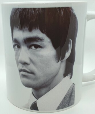 Bruce Lee TASSE ''Sei wie Wasser'' Inspirierendes Zitat Weltgrößte Kampfkunst 
