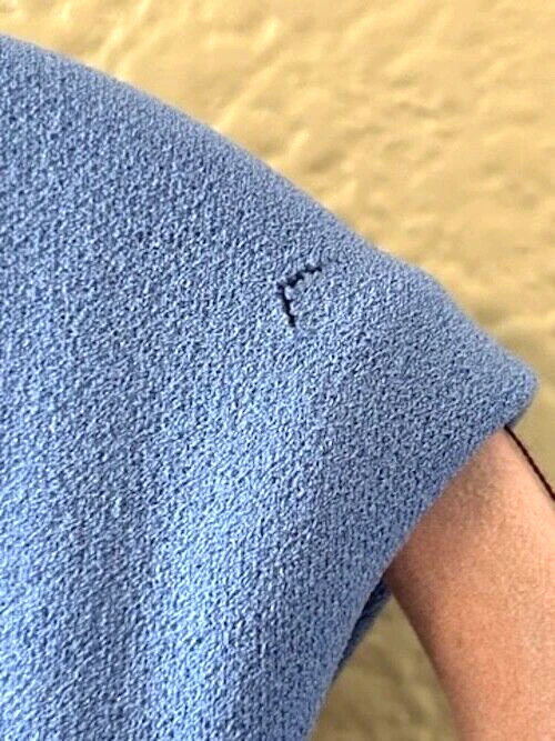 UNDERCOVER Abito tubino Ivanka Trump Secret Weapon in maglia a compressione ~ taglia 8 ~ blu ~ NUOVO