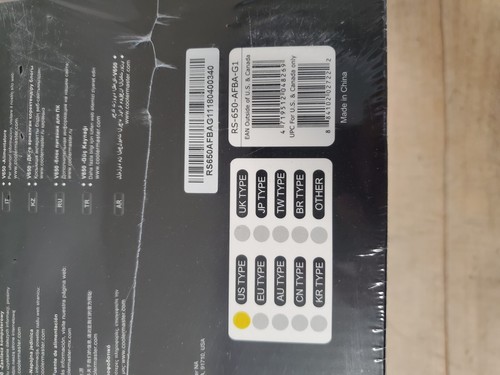 NEW, SEALED! Cooler Master V650 650W Fully Modular 80 PLUS Gold Power Supply - Photo 3/12