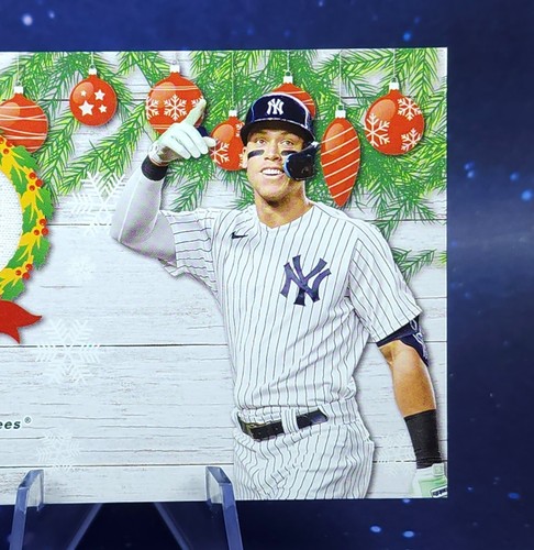Camiseta de Aaron Judge reliquia 2022 Topps vacaciones béisbol Yankees recuerdos - Imagen 4 de 6