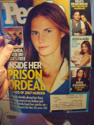 People Magazine Amanda Knox Demi Moore Ashton Kutcher Jessica Alba Gene Simmons