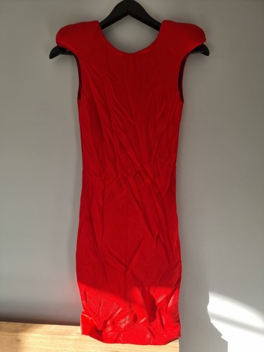 BNWT $650 authentic GRIPP JEANS kim kardashian red womens cocktail dress size 6 - Picture 4 of 4
