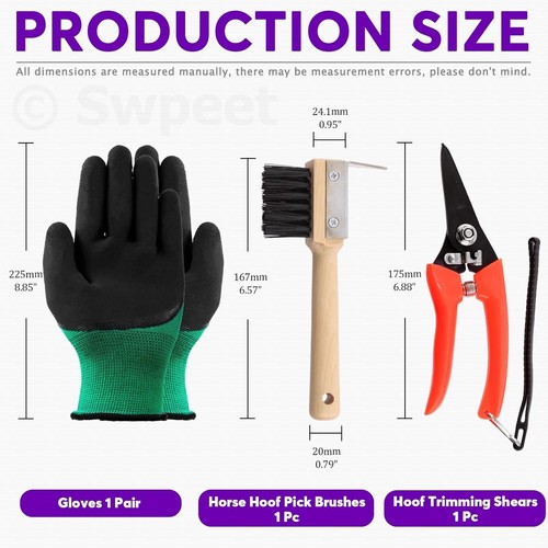 8Pcs Professional Farrier Tools Kit - Complete Hoof Care Set with Roll Pack - Picture 5 of 9