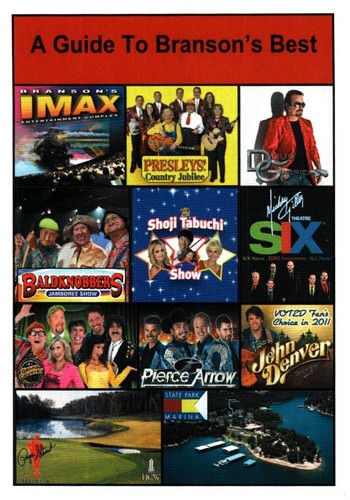 Tarjeta de juego publicitaria vintage Branson Missouri - Imagen 2 de 2