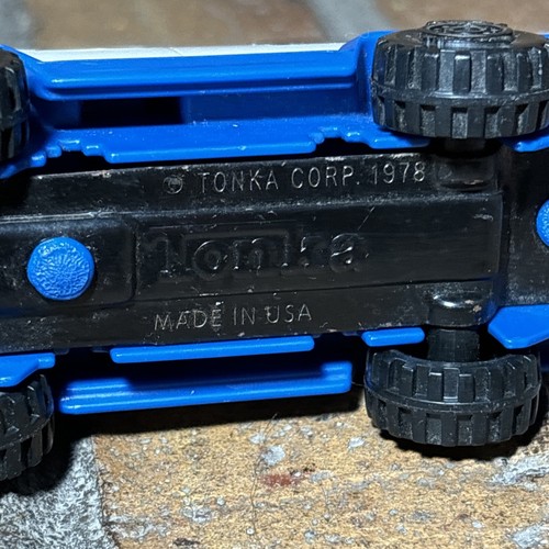 VTG ✅ 1978 Tonka Mites Van White & Blue 4" Diecast Vehicle Truck ✅ Made in USA - Picture 8 of 9