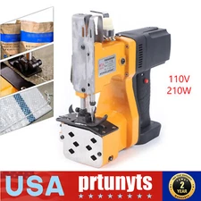 Portable Electric Bag Stitching Closer Wireless Sack Seal Sewing Machine Kit New