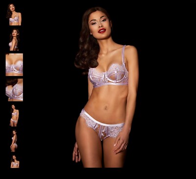 Ens Lingerie Honey Birdette Lilac Molly String + Bustier - Taille XXS Neuf Avec étiquettes