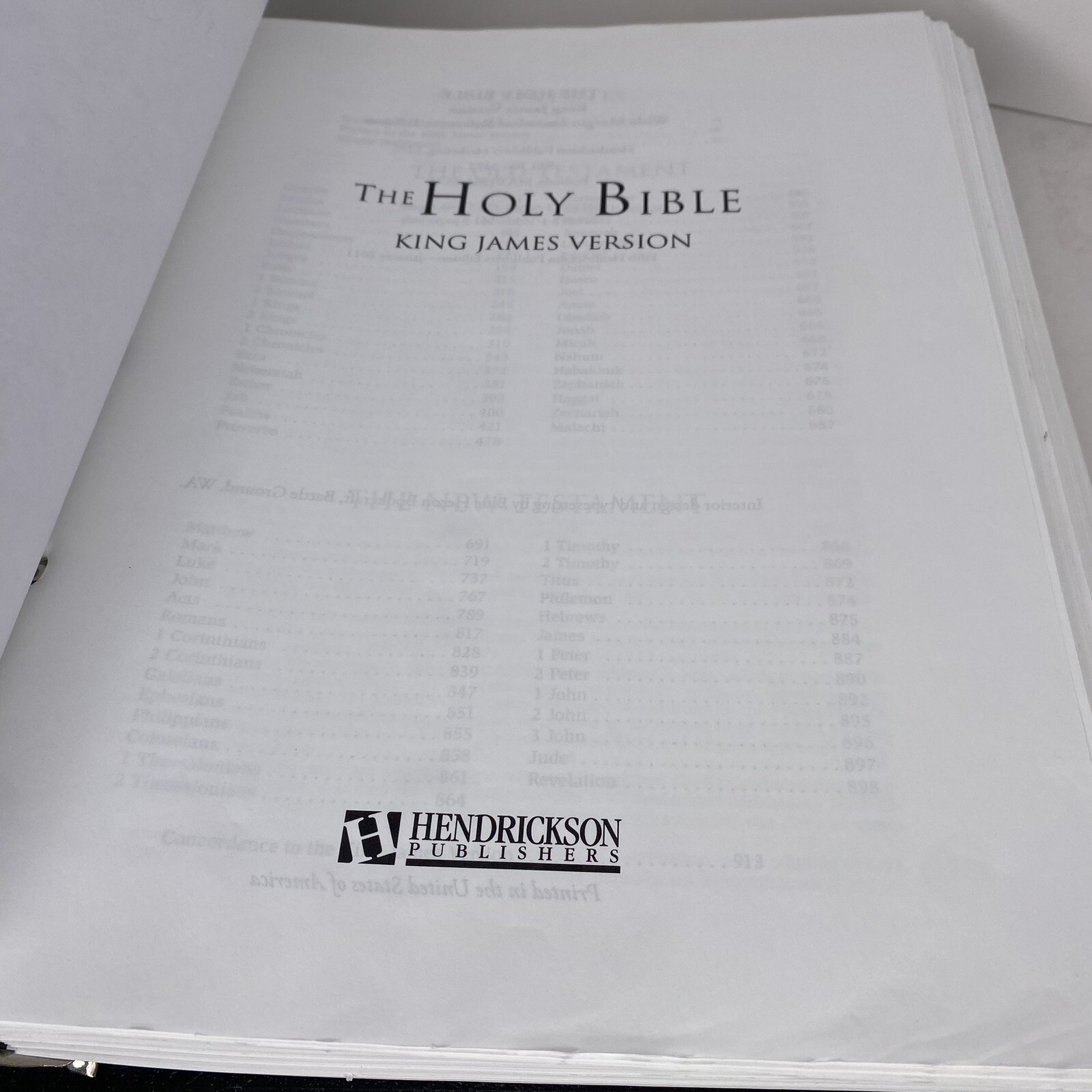 KJV Loose-Leaf Wide Margin Reference Bible 5!ring Binder by Hendrickson ...