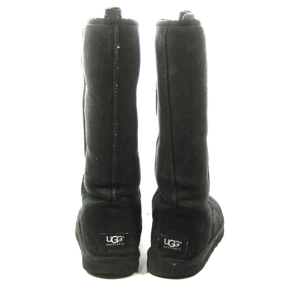 UGG Australia Classic Tall Sheepskin Boots Black Women's Size 9