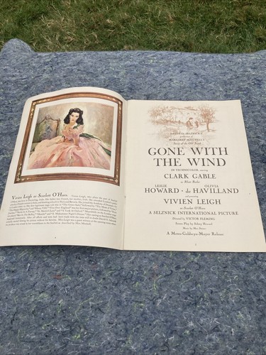 Souvenir Movie Program For Gone With The Wind-Gable/Leigh Original 1939 - Picture 4 of 11