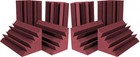 8PCS Acoustic Bass Trap Foam Burgundy Sound Insulation Ceiling For Corner Studio