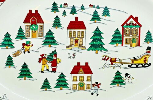 The Joy of Christmas Platte Jamestown Porzellan Vintage Fleisch Servier Geschirr - Bild 2 von 7