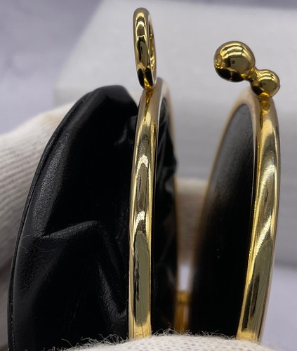 GIVENCHY Geldbörse schwarz Leder goldfarben kleines Münzetui - Bild 18 von 23