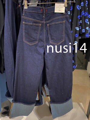 and wander | ZARA ワイドパンツ WIDE-LEG BAGGY JEANS - Navy blue | ZARA Japan / 日本