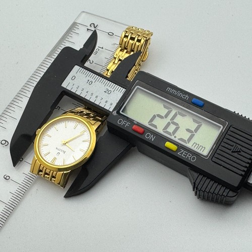 Nice Bulova Quartz Watch 97L116 Women Gold Tone Steel Analog New Battery 6.5" - Picture 6 of 6