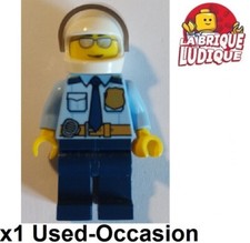 Lego Minifigure City Police Pilot Biker Helmet Cty1249 Used