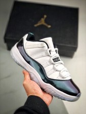 Air Jordan 11 Retro Low Emerald Jubilee Iridescent 528895-145 Men’s Size 9.5