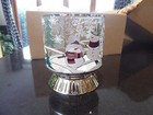 Bath & Body Works SNOWMAN PEDESTAL CANDLE HOLDER 3 WICK NEW