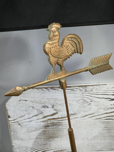 Antique Rooster Wind Weather Vane - 22" Tall - Picture 8 of 11