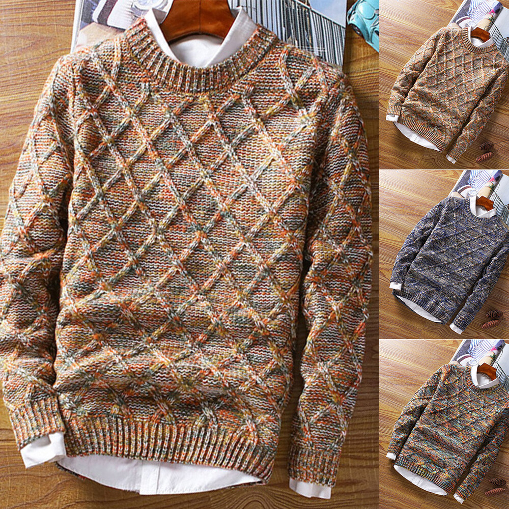 Pull En Tricot Pour Hommes Hiver Epaissir Pull Gros Cable Petit Haut Pull eBay