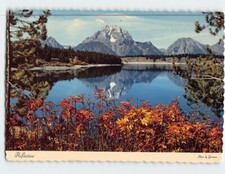 Postcard Reflection Teton Range in Jackson Lake Grand Teton National Park WY USA