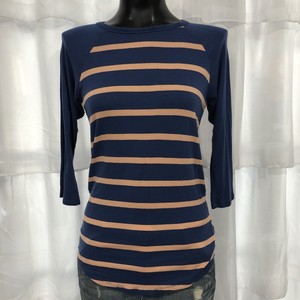 XXS-LULAROE-Blue-Striped-Randy-Jersey-Tee-Top