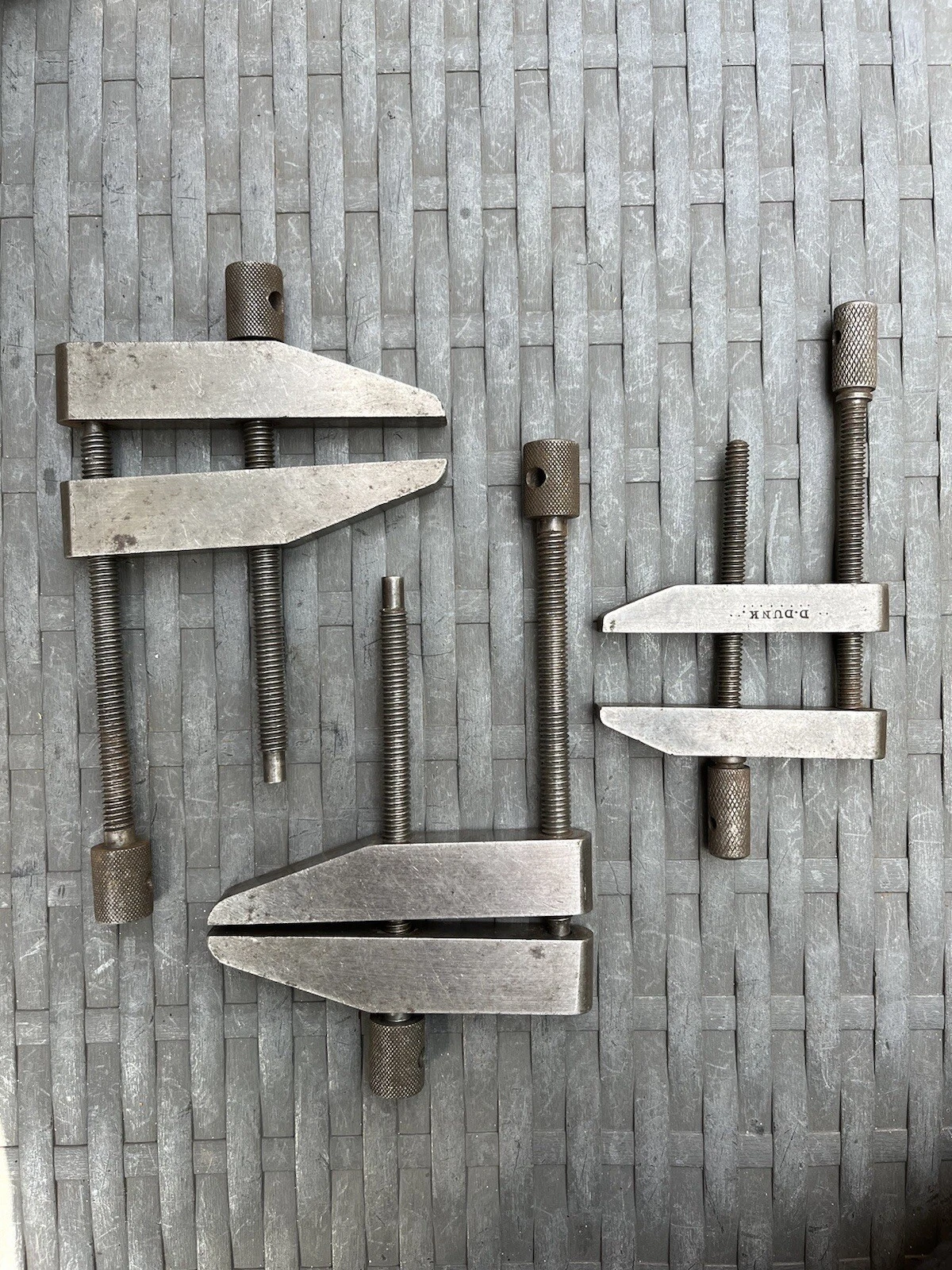 3 X Toolmaker Clamps Parallel 4” Pair And 1 X 2-3/4” Vintage Tools