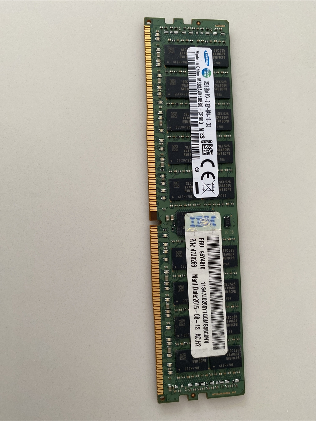 Samsung 32GB PC4-17000P DDR4-2133P-R Registered ECC Memory