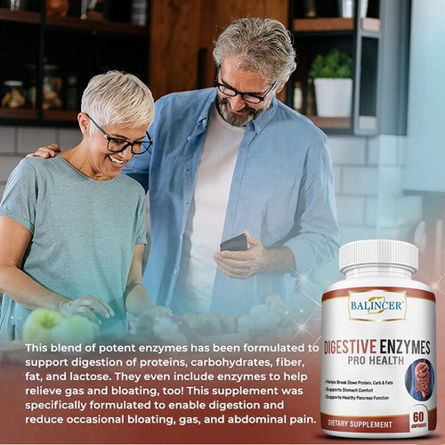 Natural Digestion - Powerful Digestive Enzymes Protein Hydrolyzed-Stomach Health - Picture 6 of 10