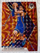 2019-20 NBA Panini Mosaic Shai Gilgeous-Alexander Orange Reactive Prizm #133