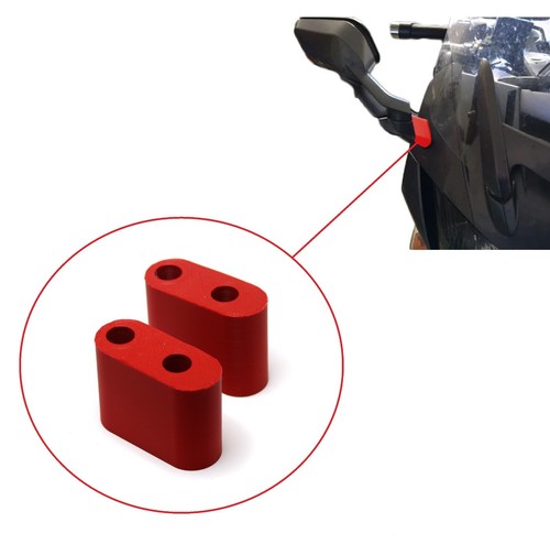 MIRROR EXTENDERS RISER ADAPTER MOUNTS for YAMAHA FJR 1300 FJR1300 A FJR1300A AS - Picture 2 of 12