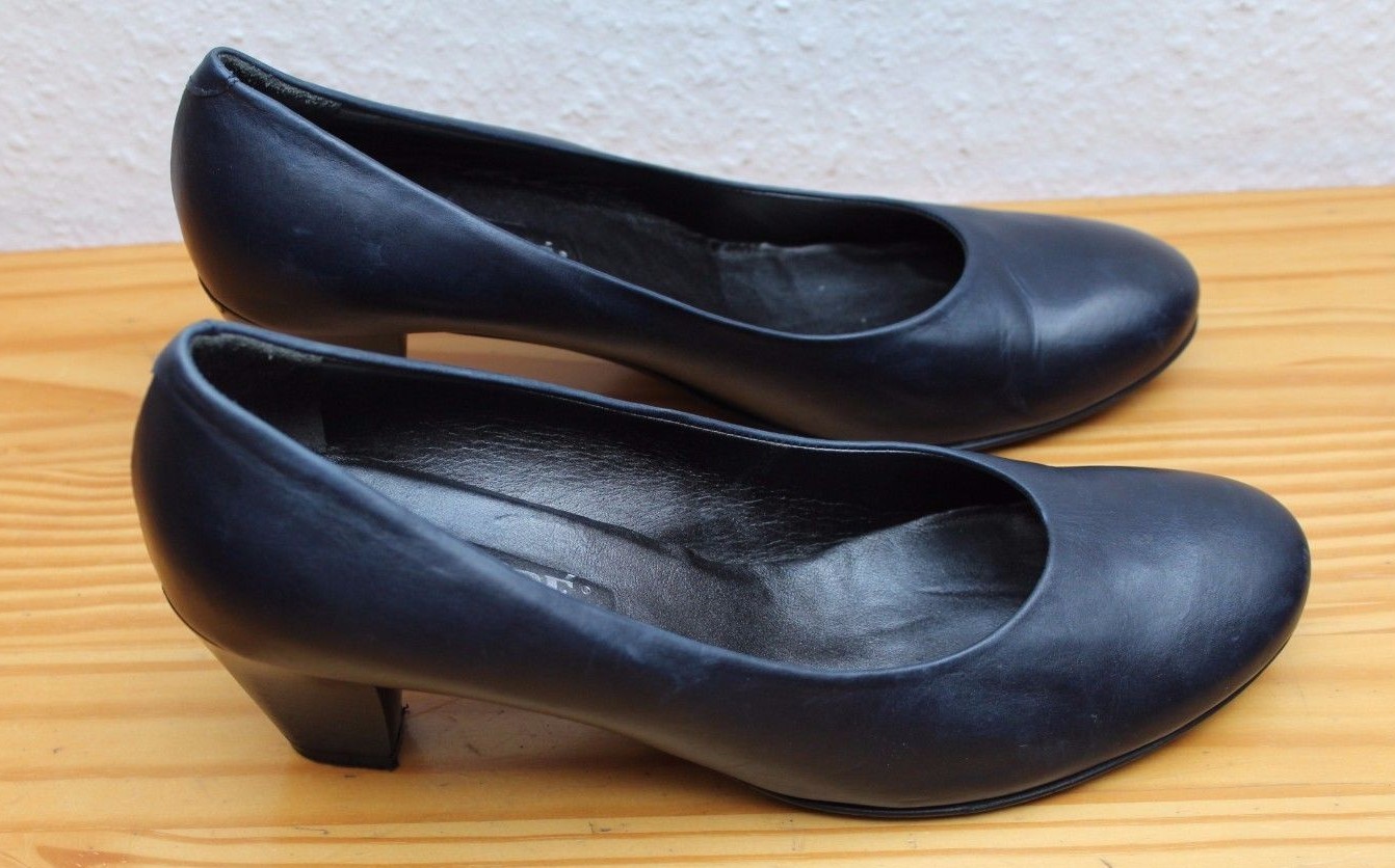 Maripe Damen Schuhe Gr 41 Dunkelblau Leder Made In Maripe Damen Schuhe Gr 41 Dunkelblau Leder Made In
