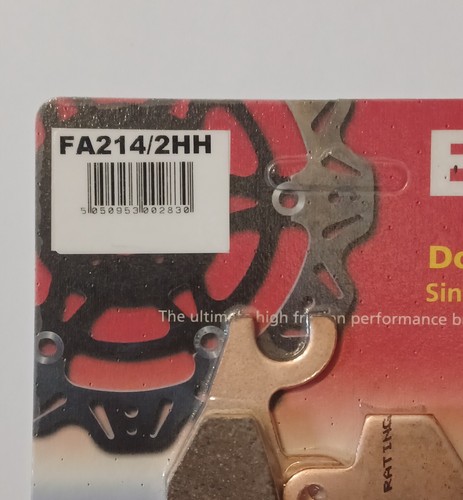 EBC Sintered REAR Disc Brake Pads Fits TRIUMPH SPEED TRIPLE (1997 to 2004) - Picture 3 of 5